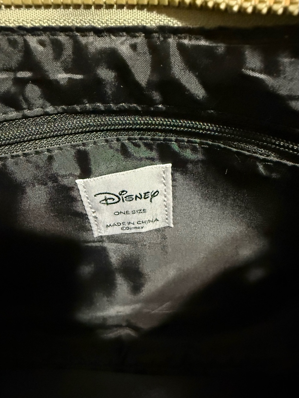 Disney Mickey Mouse Olive Green Sketch Crossbody Bag Purse Gold Zipper - Picture 5 of 7